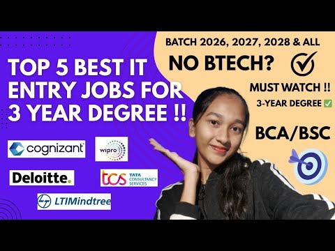 No BTech Needed! Top 5 MNC IT Companies for BCA & BSc CS Students 