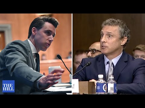 Hawley RIPS Biden's judicial nominee: "What you said surprises me"