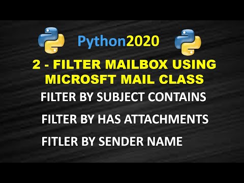 Python Filter Emails by Sender Name | Python Filter Emails by Subject | Filter Emails by Attachments