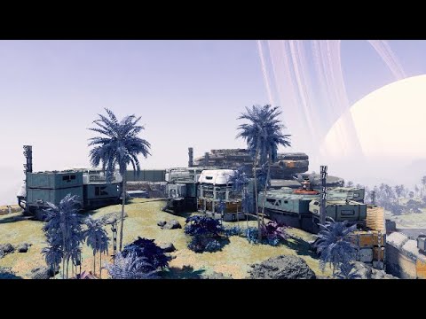 Indigo Ridge - Starfield Player Home Outpost Base Build in the Tropical Forest of Schrodinger VIII-a
