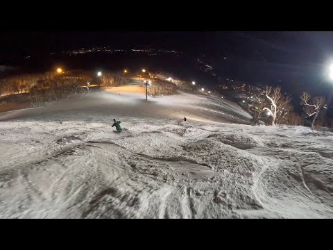 Niseko Hirafu skiing at night - Hokkaido Japan - February 2023 - GoPro10 HD 60P