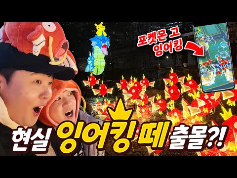 쌈밥님과 포켓몬 고하다가 발견한 잉어킹 떼?! 저기 이로치도 있는데..?!