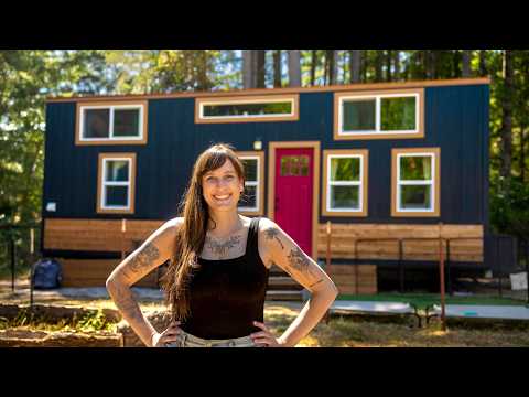 THRIVING in Her Adorable Tiny House with Double Storage Stairs!