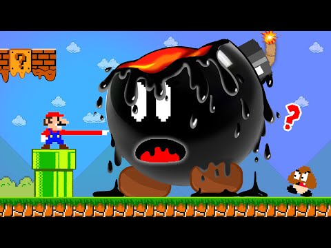 Super Mario Bros., but Everything Mario Jumps On MELTS | ADN MARIO GAME