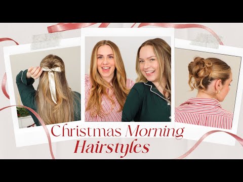 Quick Christmas Morning Hairstyles | Just Rolled Out of Bed Hair