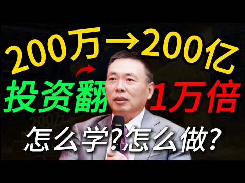 【从200万到200亿美金】段永平投资翻了一万倍，他是怎么做到的？这个视频告诉你答案！看完就明白投资是怎么回事了。