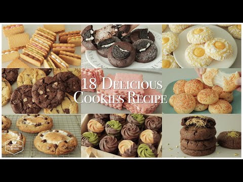 Easy & Delicious! 18 Cookies Recipe | Home Baking  | Dessert Video | Chocolate, Lemon, Oreo