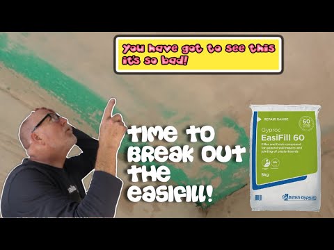 You got to see this! so bad! plastering put right.