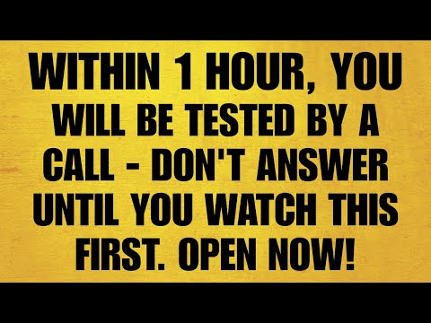 🔴 WITHIN 1 HOUR YOU WILL BE TESTED BY A CALL - DON'T ANSWER UNTIL YOU WATCH THIS FIRST. OPEN NOW!