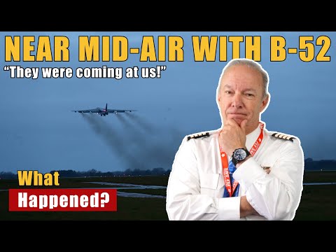 Near-Miss With a B-52 Bomber?! Pilot Reacts in Real Time