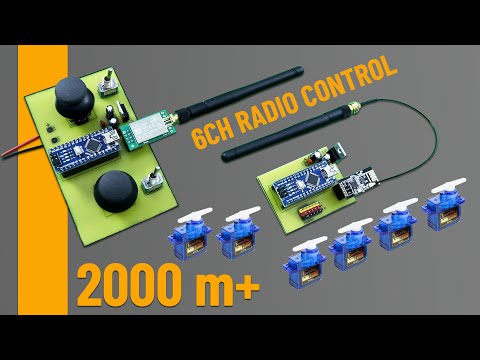 How To Make 6-Channel Radio Control. Range 2000m+
