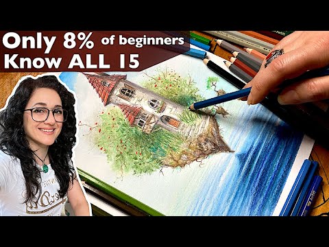 15 Must Know Watercolour Pencil TECHNIQUES Art for beginners  #Arrtx 72 watercolor pencil review