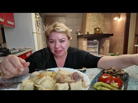 МУКБАНГ 🍽 ХИНКАЛ МОя слабость.MUKBANG 🍴khinkal is my weakness. how I got drunk