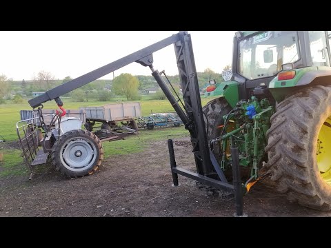 Кран на навіску трактора своїми руками.