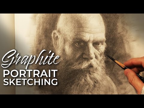 Portrait Sketching in GRAPHITE - Materials and Drawing Process! LIVESTREAM REPLAY