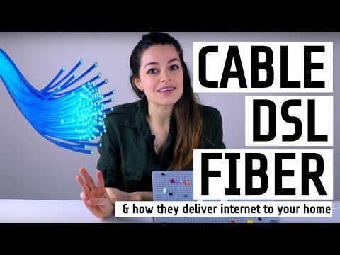 What is Cable vs. DSL vs. Fiber Internet? // how it delivers the internet (with LEGO)
