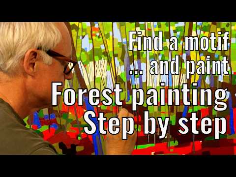 Amazing Forest Paintings inspired by Music and Trees