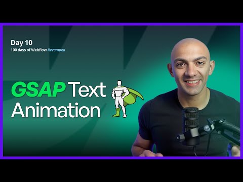 How to Create Stunning Text Animations with GSAP in Webflow 💫