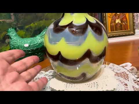 Stained glass from autumn blues. Collection addition.