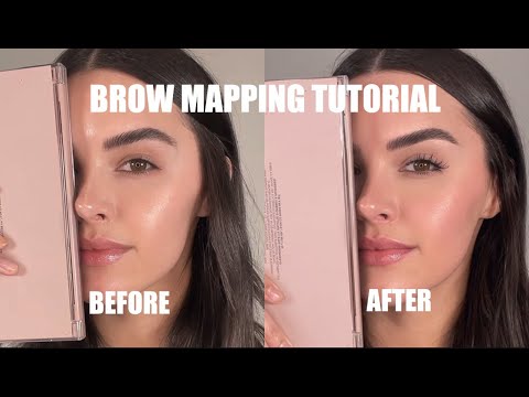HOW TO FIX UNEVEN BROWS | BROW MAPPING 😍