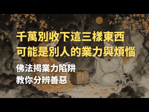 千萬別收下這三樣東西，收下的不僅是物品，更可能是別人的業力與煩惱