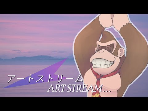 May Patreon【Art Stream】with Donkey Kong (guest starring Walt Disney)