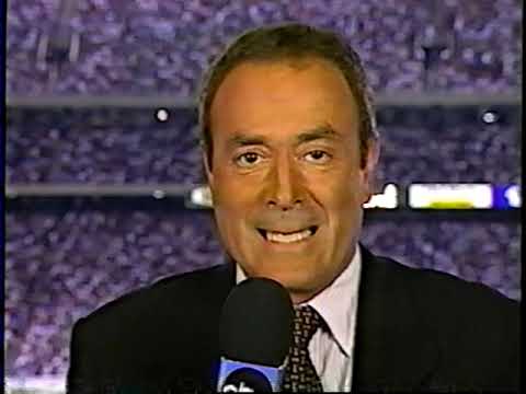 1995 NFL Week1 Dallas Cowboys at New York Giants Sept 4. Monday Night Football Frank Gifford