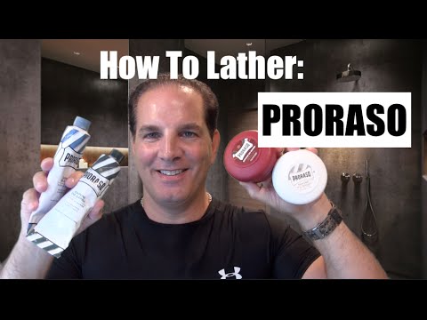 How to Lather Proraso Shaving Cream and Shave Soaps #shaving #skincare #mensgrooming @geofatboy