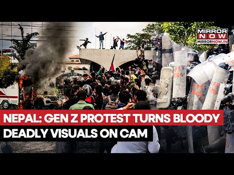 Nepal Protest: Gen Z Scale Barricades, Water Cannons Used, Stones Pelted, Over Social Media Ban