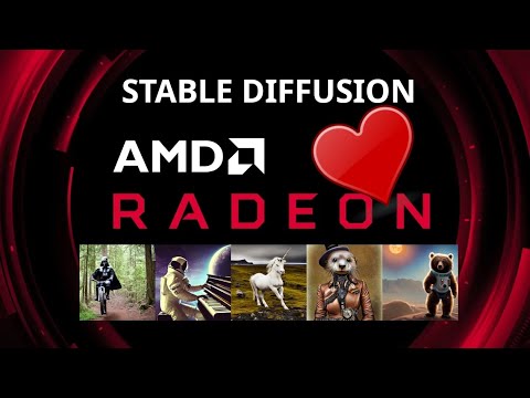 Stable Diffusion (DALLE-2 clone) on AMD GPU