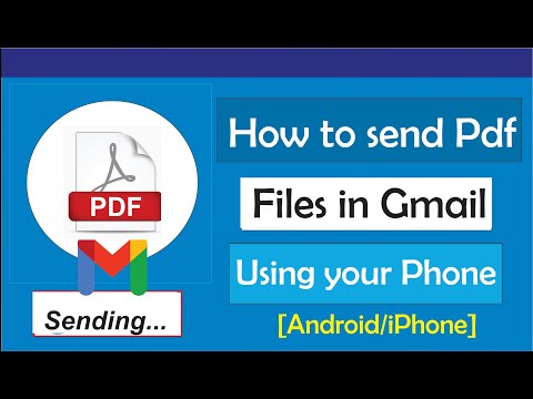 How to send Pdf file in Gmail using phone