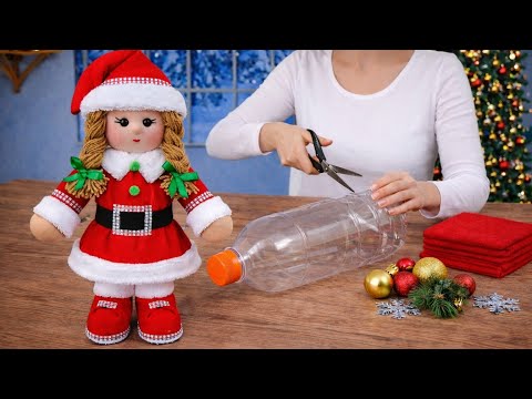 😍Everyone Thinks It's Ready/💥Making a Huge Christmas Doll from a Plastic Bottle