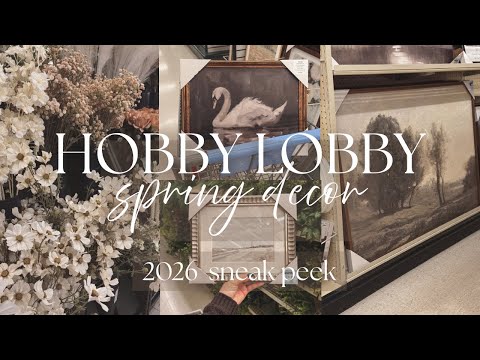 Hobby Lobby Spring Decor shop with me | Hobby lobby shop with me 2026 | What's new at Hobby Lobby