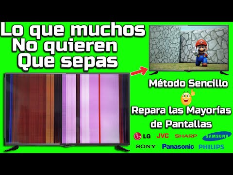 Repairs most screens with horizontal and vertical lines using a simple method. It doesn't matter ...