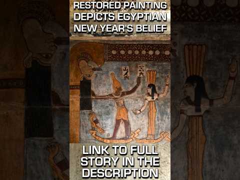 Restored Egyptian Painting At Temple Of Edna, Egypt #ancienthistory #ancientegypt #ancientegyptian