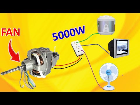 How to turn a fan into a generator