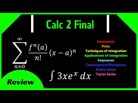 Calculus 2 Final Review || Techniques of Integration, Sequences & Series, Parametric, Polar & More!
