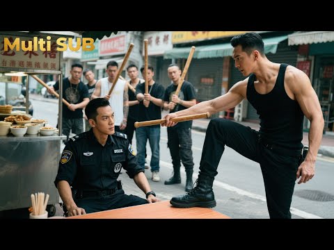 The security guy is attacked by bullies but defeats ten of them, turning the situation around!