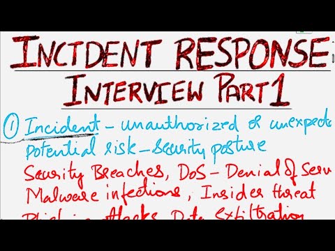 Incident Response Interview Questions and Answers| Part 1| Cybersecurity Incident Response Interview