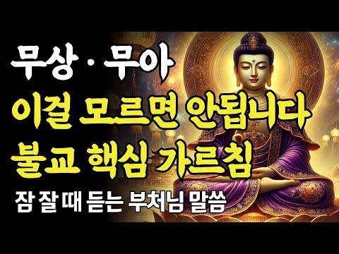 무상·무아를 모르면 불교를 모르는 것이다! 이 사실을 알면 인생이 바뀐다ㅣ부처님 말씀ㅣ불교 명언