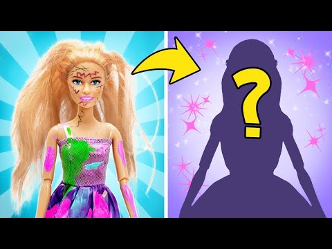 Unbelievable Doll Glow-Up! 🌟✨ Transform Your Old Doll Into a Stunning Beauty