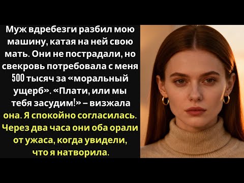 Муж разбил МОЮ машину, а свекровь потребовала, чтобы я оплатила ЕЙ моральный ущерб