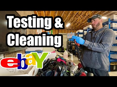 How I test and clean electronics to resell on eBay!!