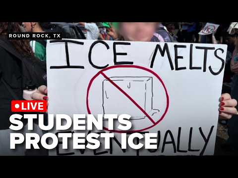 WATCH LIVE: Round Rock ISD students stage walkout protesting ICE