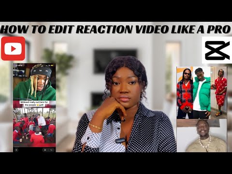 HOW TO MAKE & EDIT REACTION VIDEO  ON CAPCUT