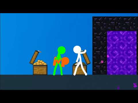 Stickman Animation in Minecraft – The battle begins! ⚔️🔥