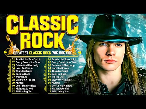 Classic Rock Songs 70s 80s 90s Full Album 🎶 Guns N Roses, Queen, Nirvana, AC/DC, Bon Jovi, Metallica