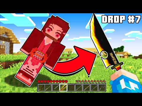 Minecraft Demon Slayer but Demons Drop Breathings