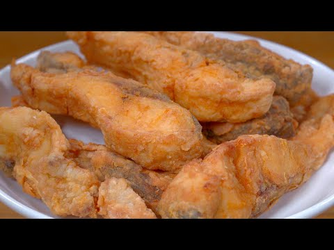 无论炸什么鱼，只放面粉和淀粉就错了，大厨教你一招，外酥里嫩，无腥味#like #美食 #delicious