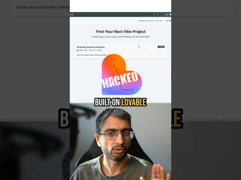 I Hacked a Lovable app in 60s #lovable